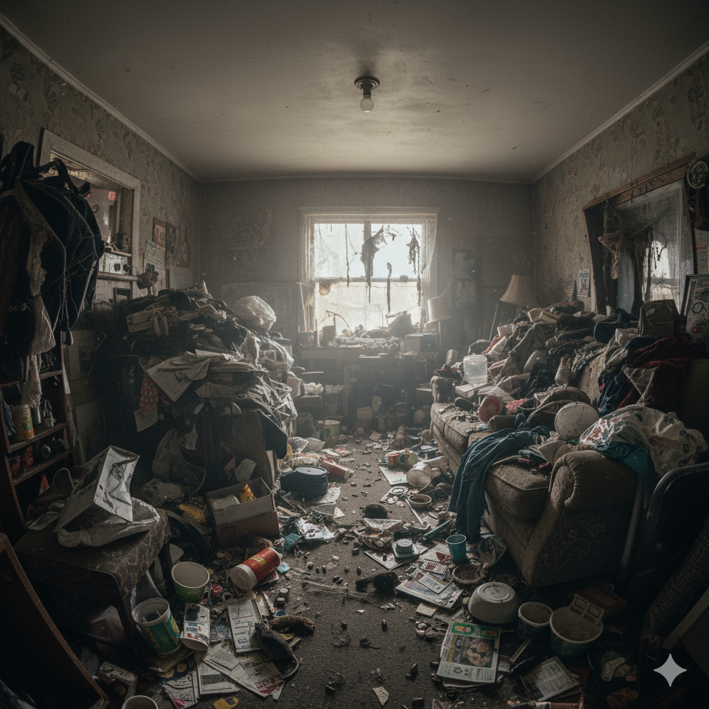 hoarder house interior